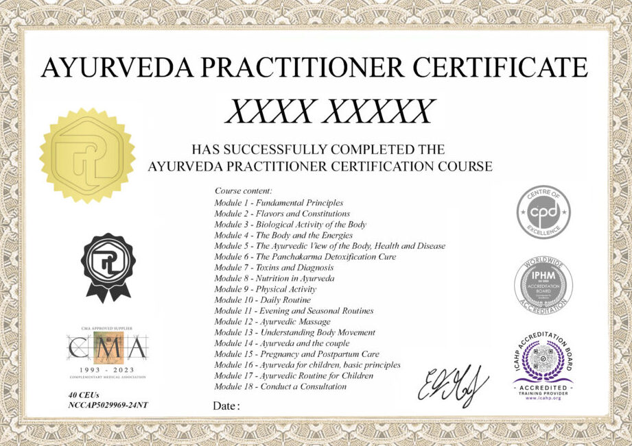 Ayurveda Certification Course Online: Your Path to Wellness