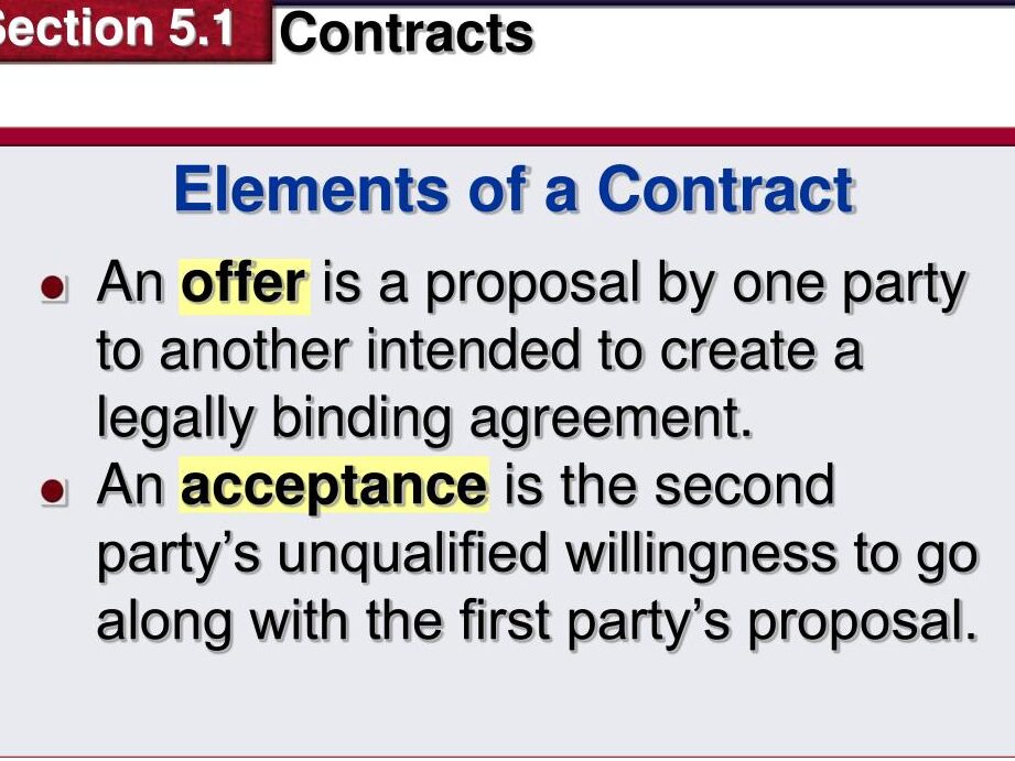 Understanding Offer and Acceptance in Contracts